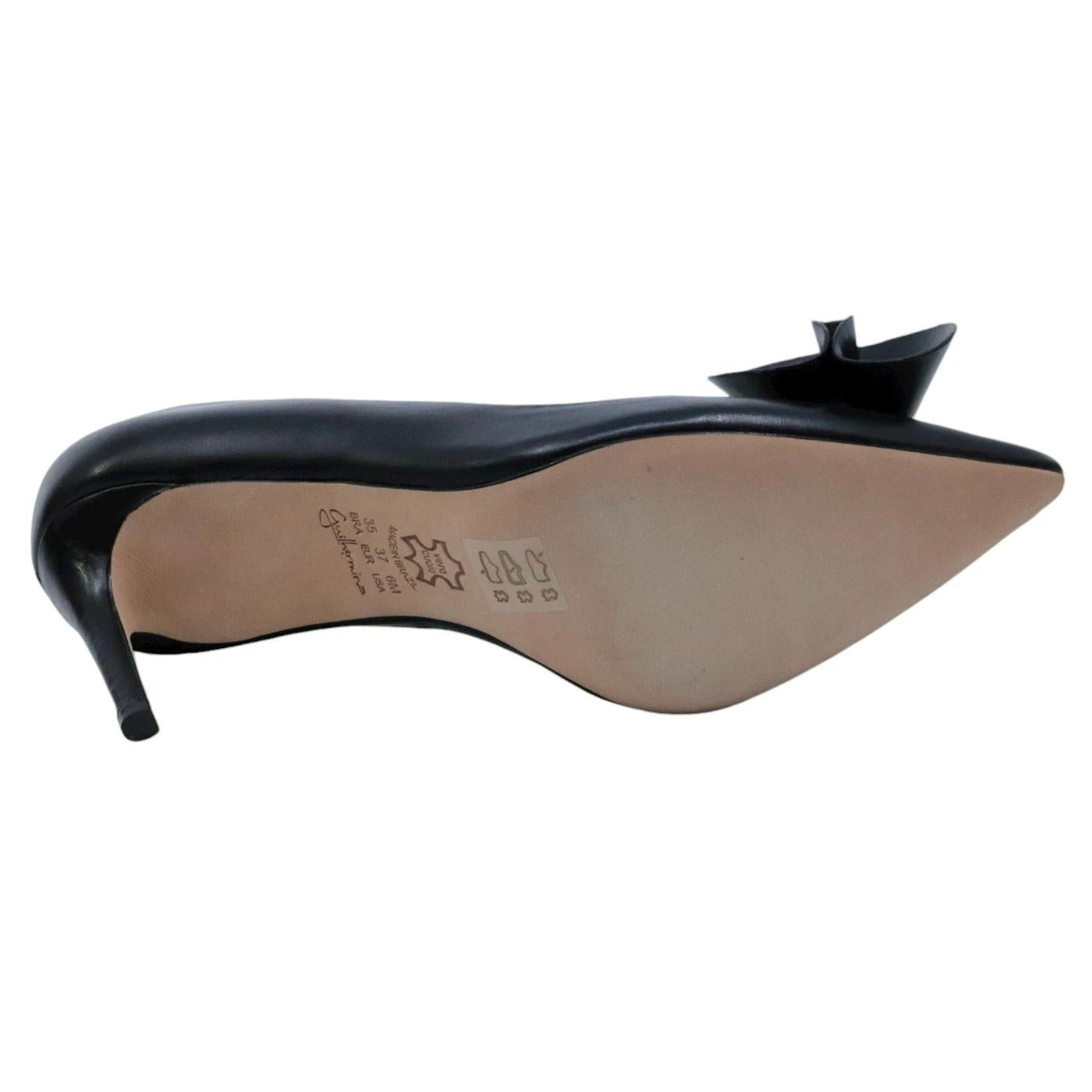 Décolleté donna Guilhermina 2011 in pelle nera 