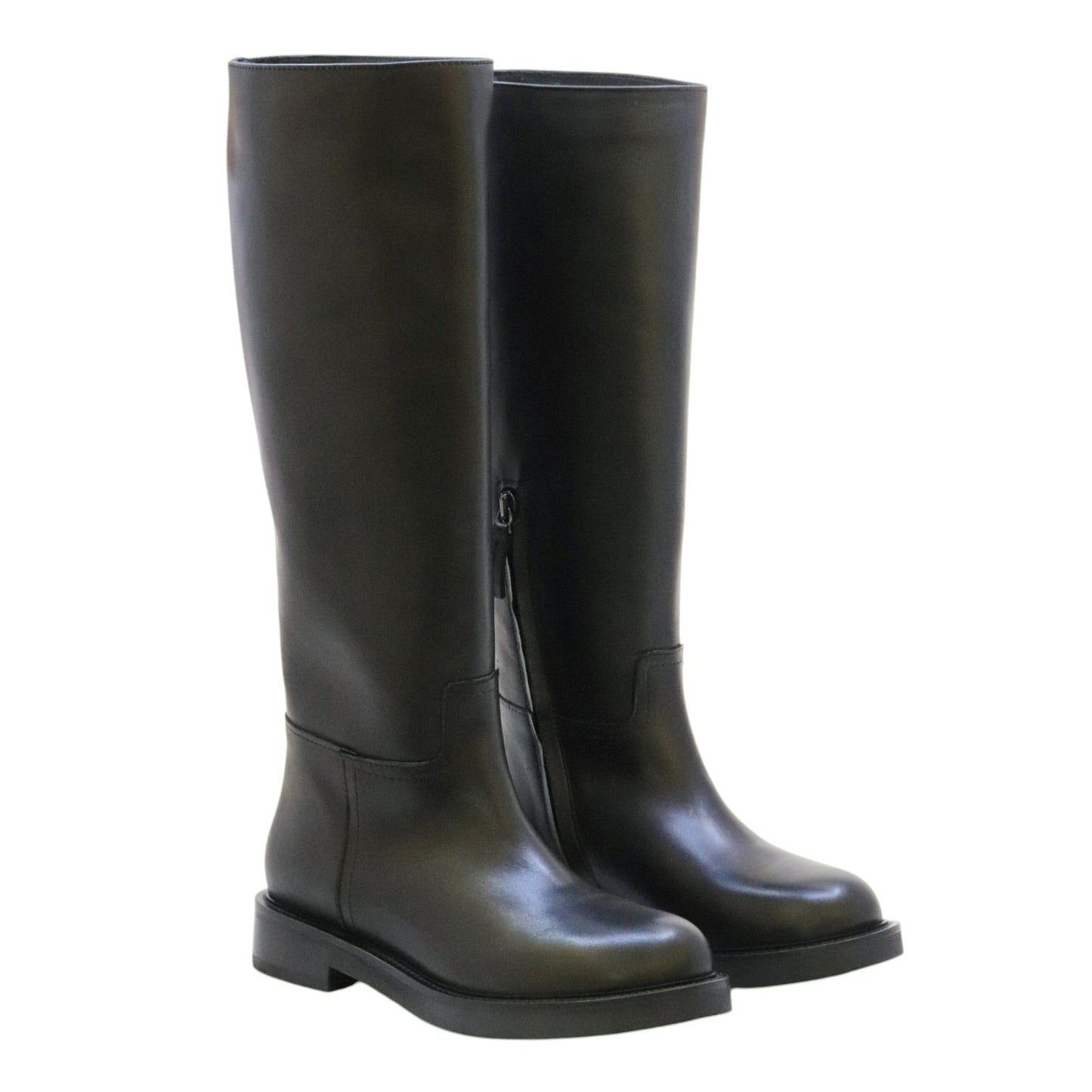 The Seller MW560 stivale donna in pelle nera 