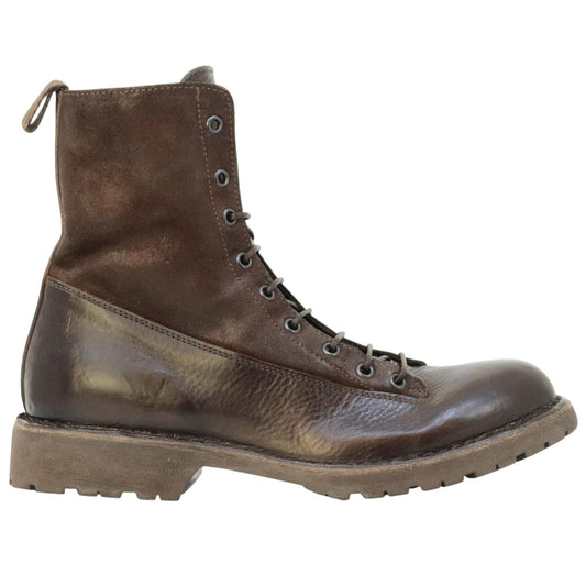 Moma G54509 anfibio allacciato uomo in pelle marrone 