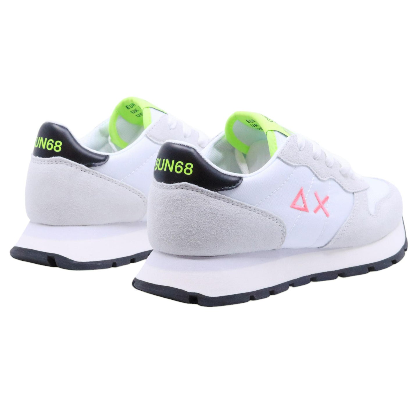 Sneaker donna Sun68 Ally Solid Nylon Z35201 in tessuto bianco 