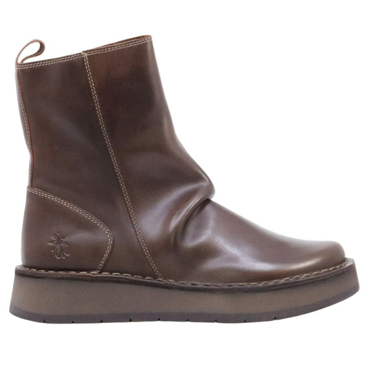 Fly London RENO053FLY stivaletto donna in pelle marrone 