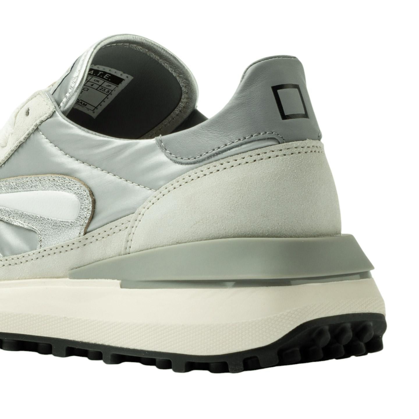 DATE Athleta Nylon Silver AT NY SL sneaker donna in nylon argento 