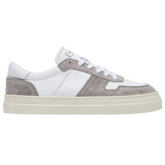 DATE Studio Bicolor White Gray SD BC WY sneaker uomo in pelle bianca 