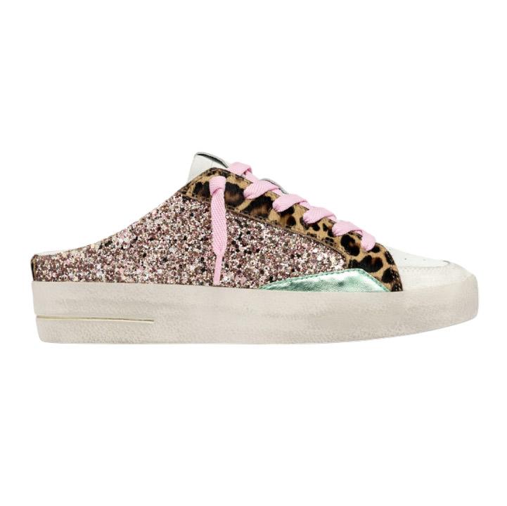 Sneaker donna Crime London SK8 Deluxe 20171 a sabot glitter rosa 