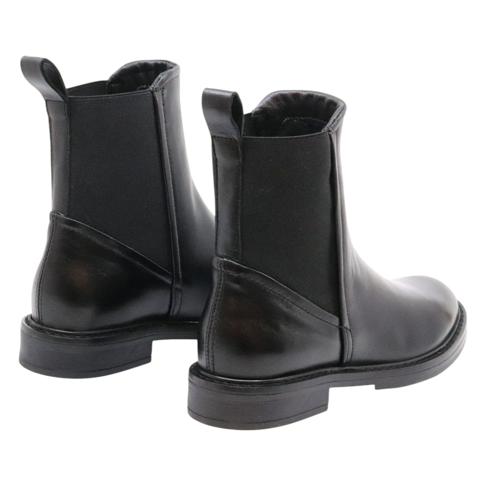 MJUS T81223 Fatima chelsea boot donna in pelle nera 