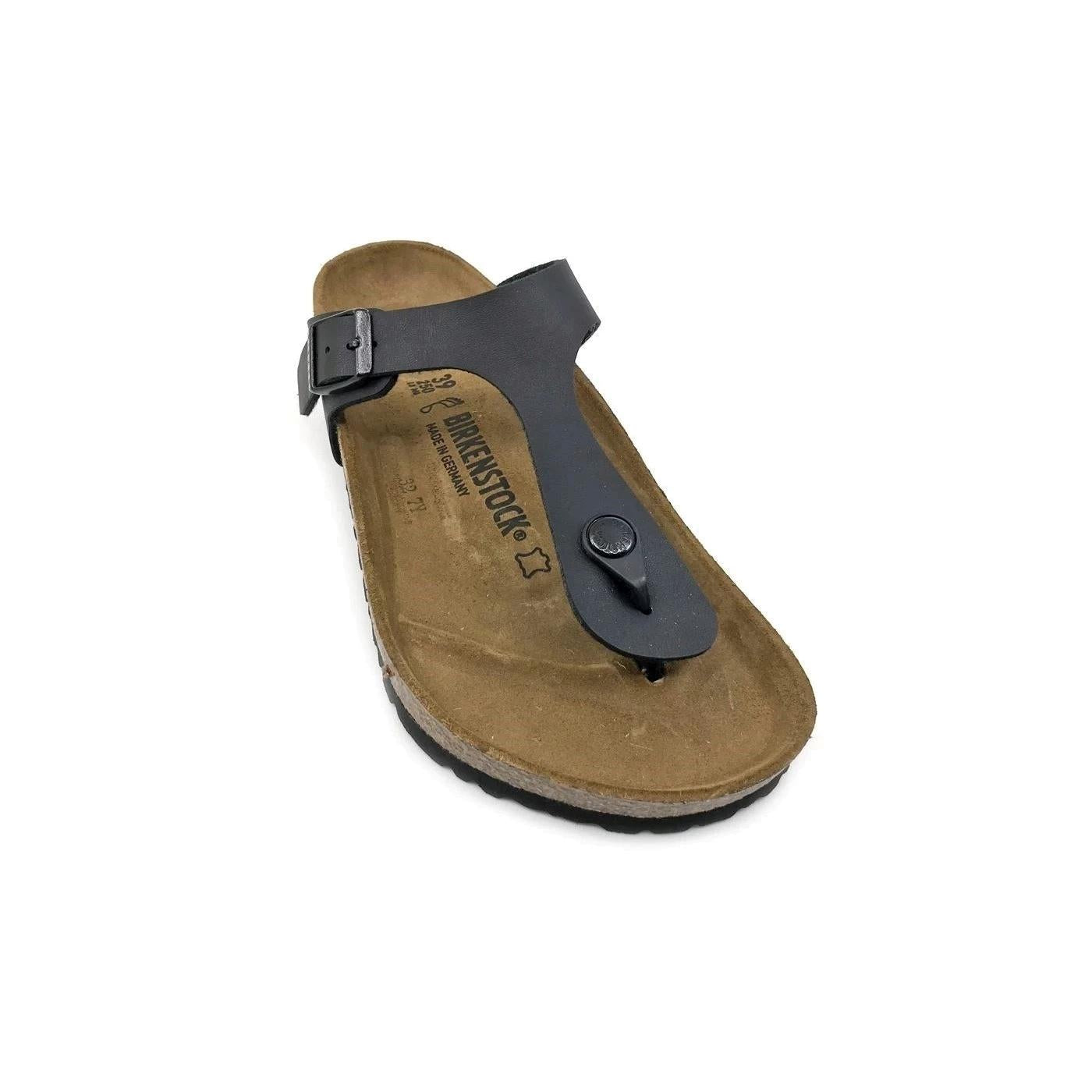 Birkenstock Gizeh Birko-Flor Black sandalo infradito Regular Fit 