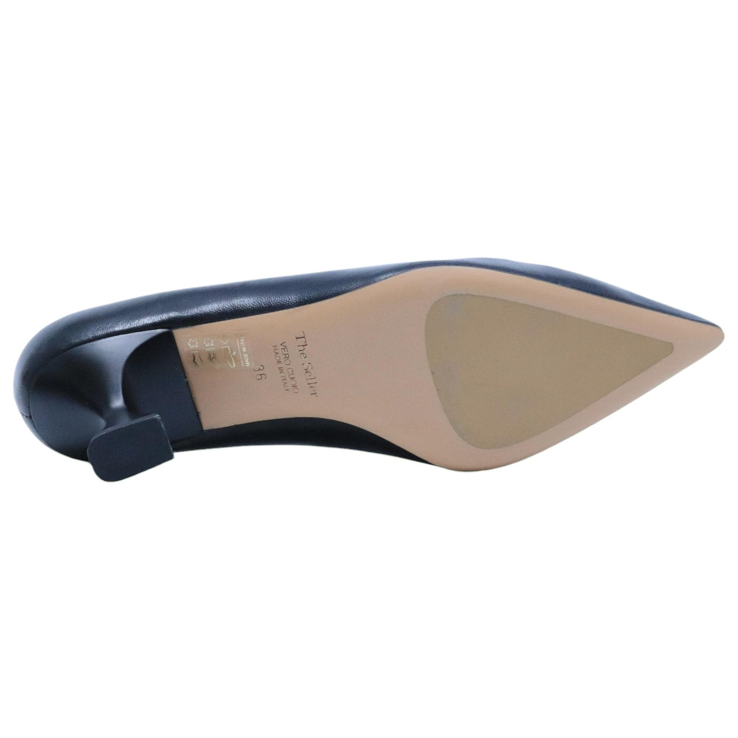 Décolleté donna The Seller SS108 in pelle nera 