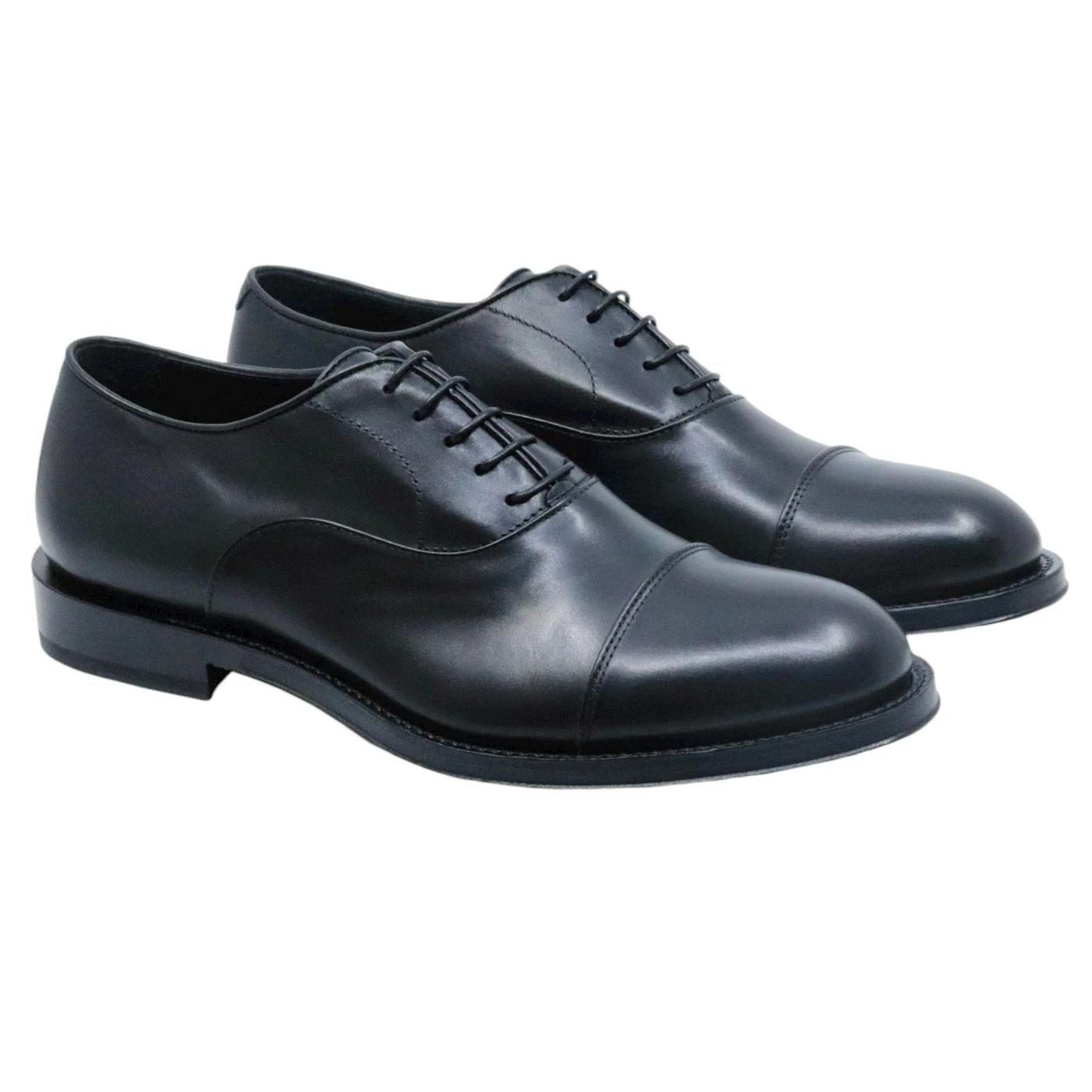 Scarpa Oxford uomo Corvari 1823 in pelle nera 