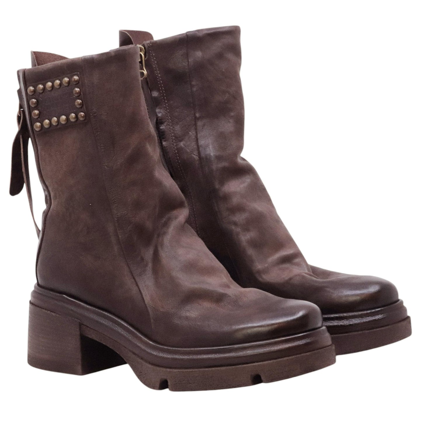 AS98 Eclipse A89227 stivaletto donna in pelle marrone ebano 