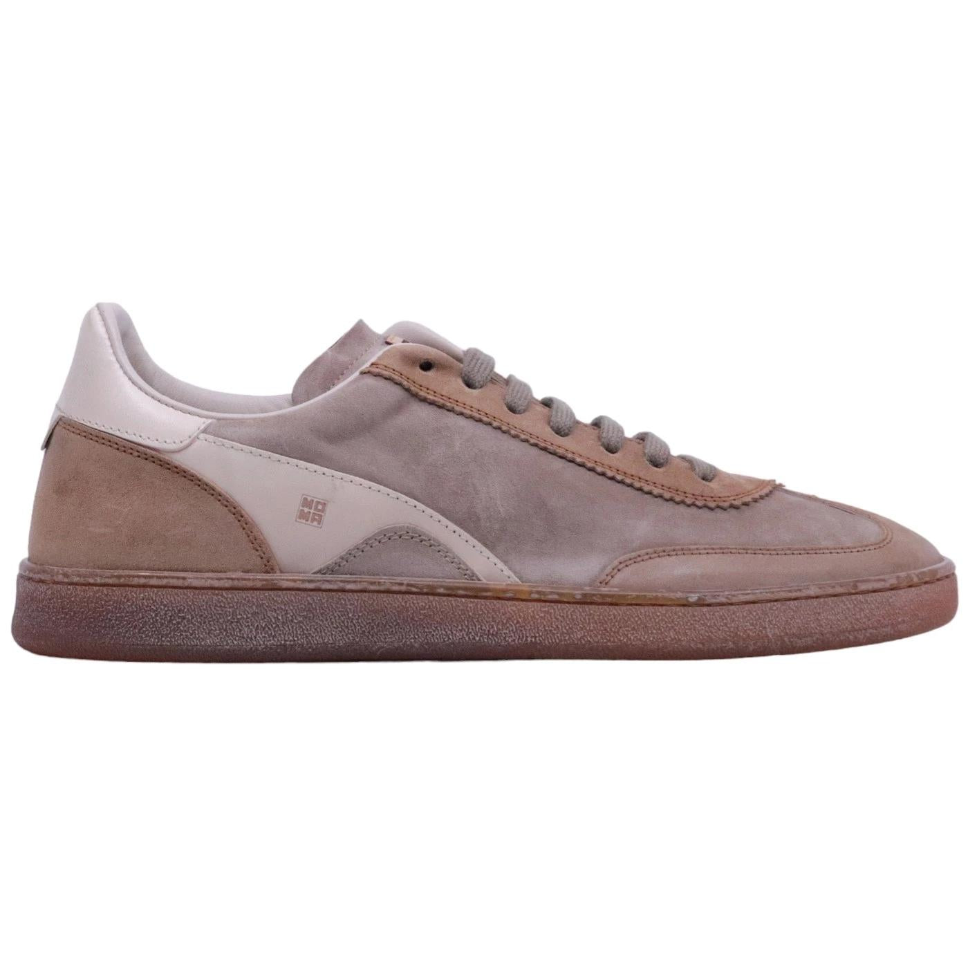Sneaker uomo Moma 24402A in pelle scamosciata marrone 