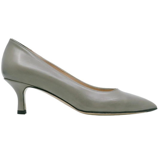 Décolleté donna Le Briella Z892 in pelle taupe con sfumature in nero 