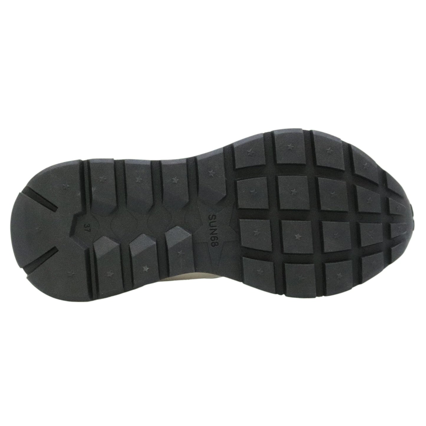 SUN68 Ally Studs Z45206 sneaker donna in similpelle e suede nero 