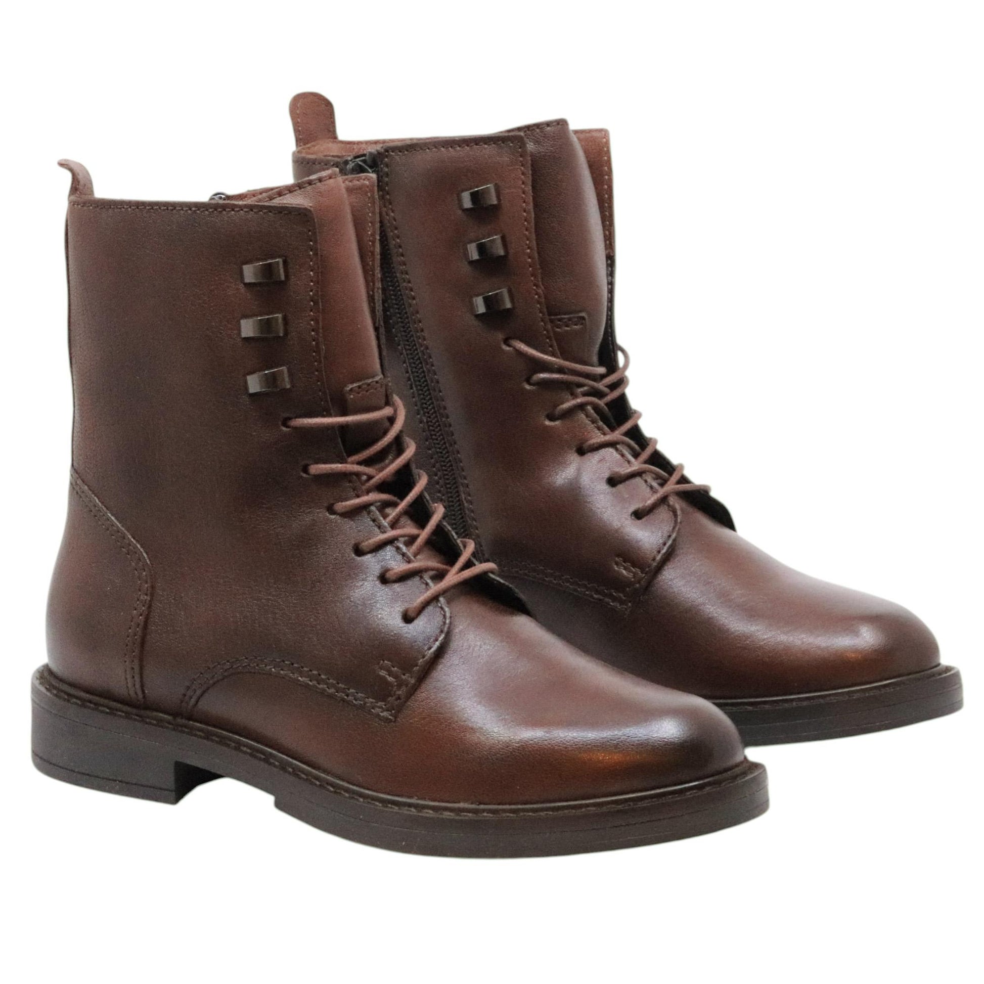 MJUS T81208 Fiammetta anfibio donna in pelle marrone cioccolato 