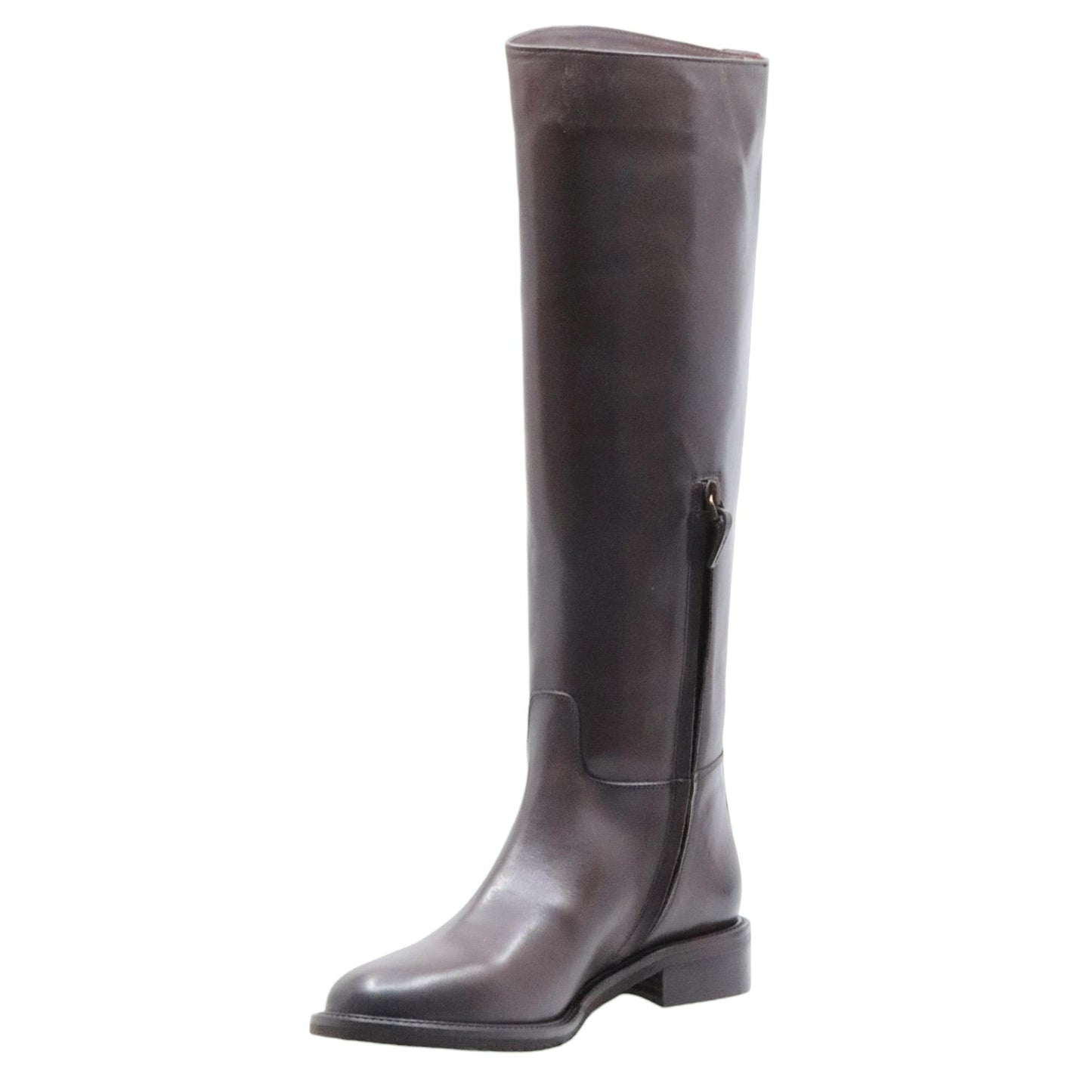 Stivale da donna The Seller GD711 in pelle marrone 