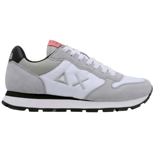 Sneaker uomo Sun68 Tom Color Z34106 tessuto bianco e camoscio grigio 