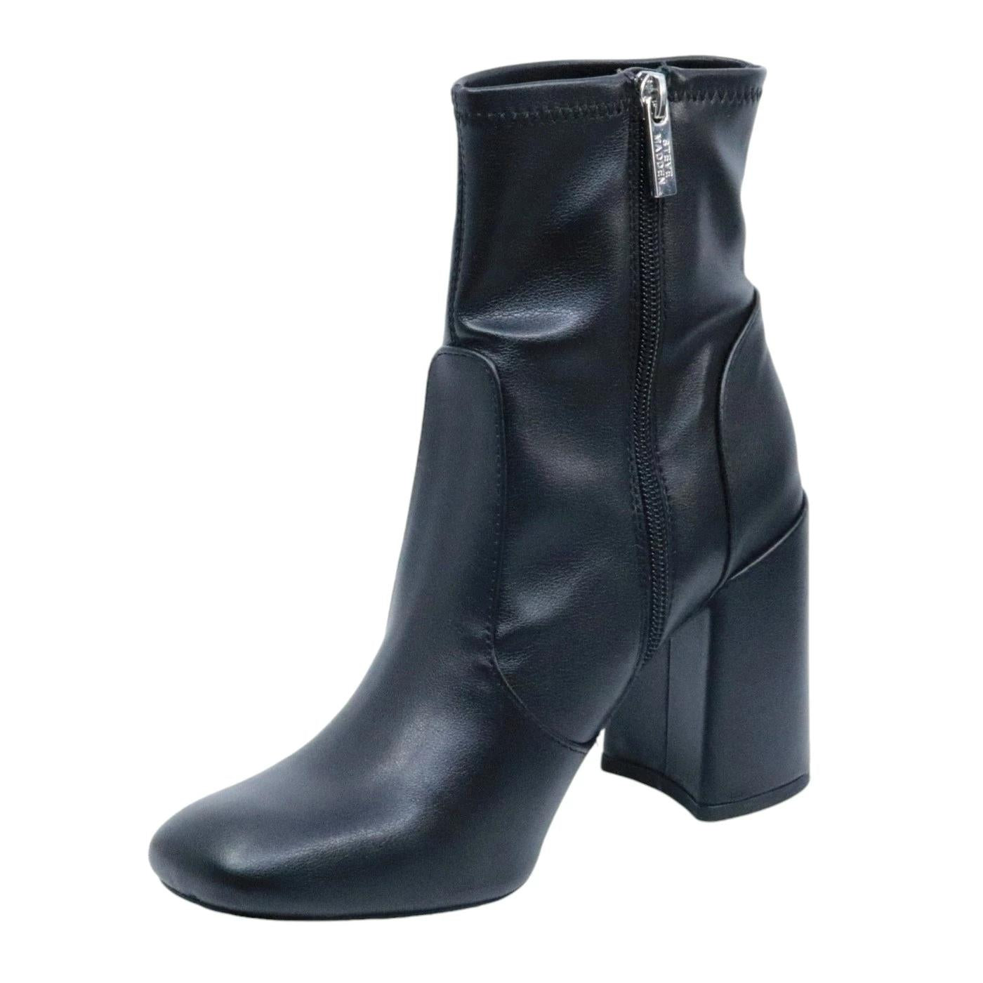 Stivaletto donna Steve Madden Lacole Black in eco pelle nera 