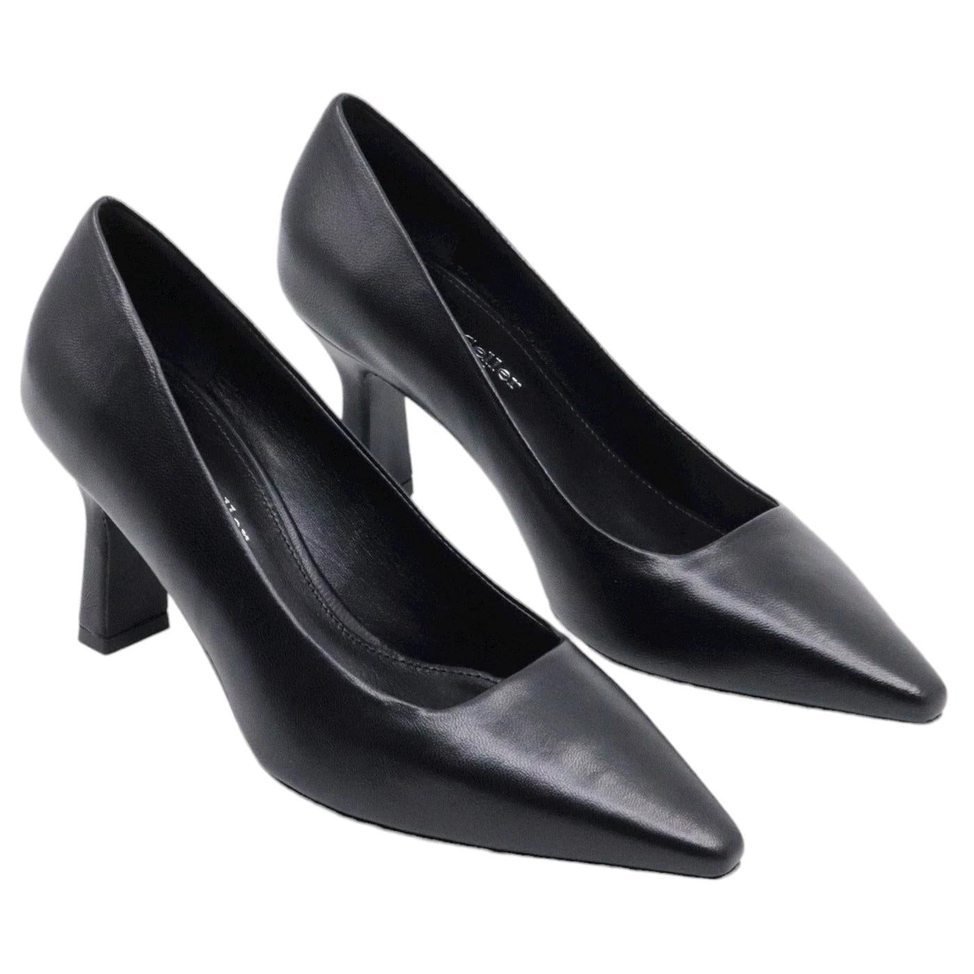 Décolleté The Seller S807 da donna realizzato in pelle di colore nero 