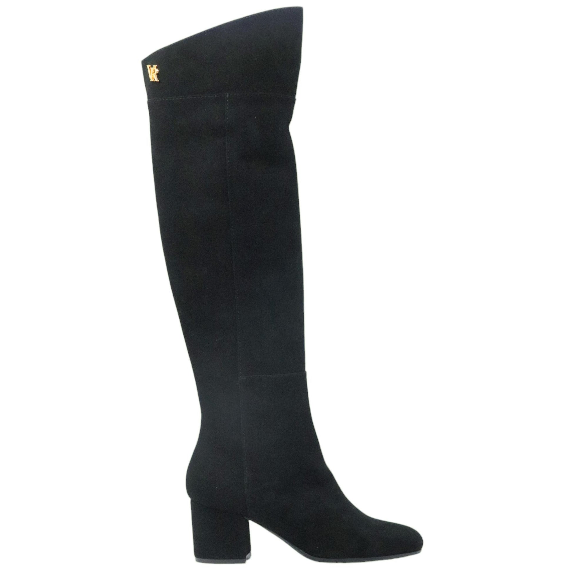 Stivale Via Roma 15 3988 in camoscio nero 