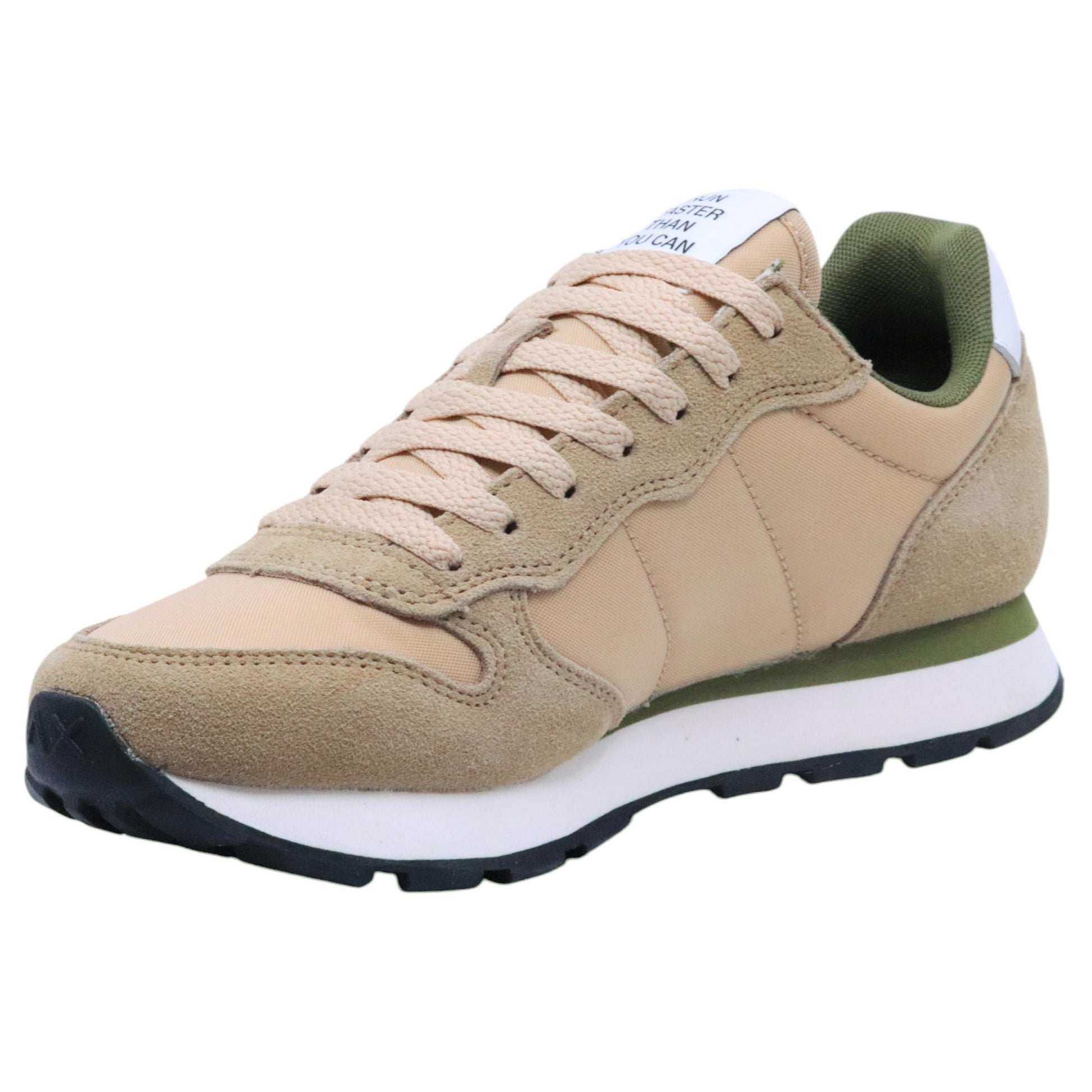 Sneaker uomo Sun68 Tom Solid Z35101 in tessuto beige 