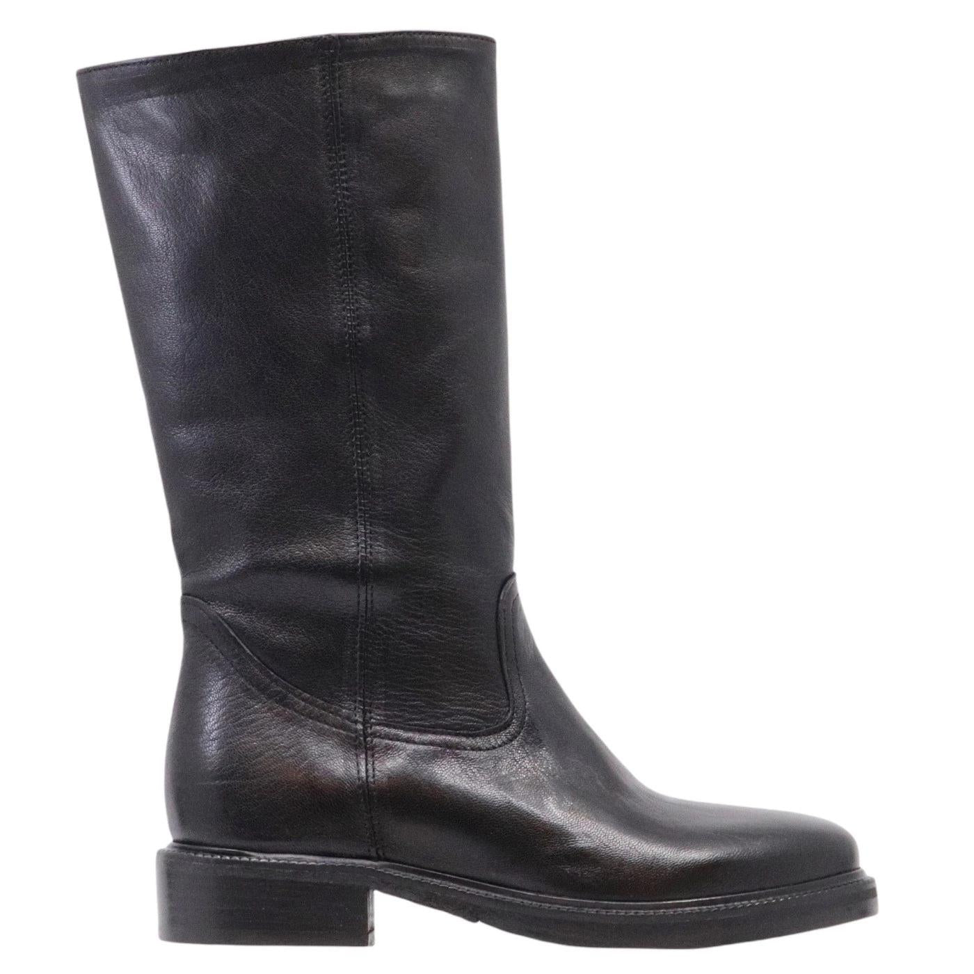 Stivaletto Curiositè 1707 da donna in pelle morbida in colore nero 