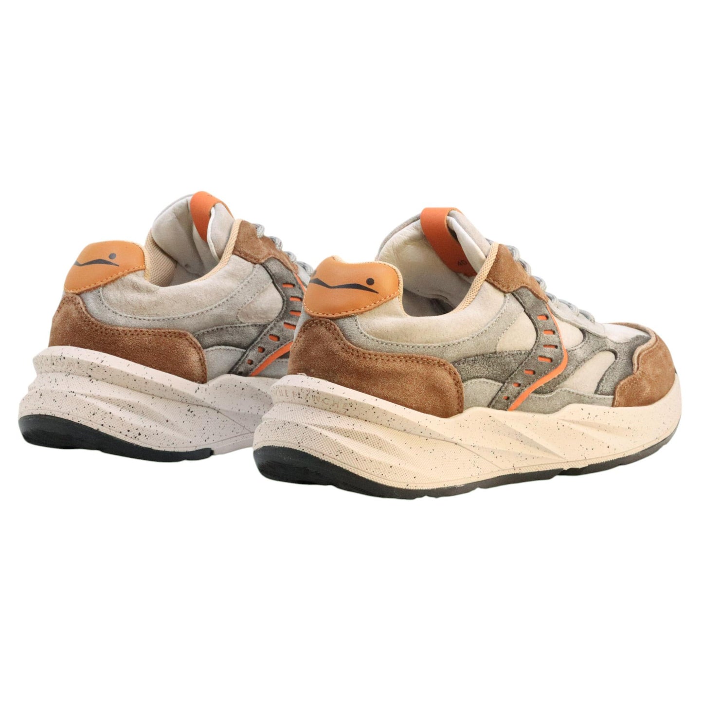 Voile Blanche CLUB22 sneaker uomo in pelle e suede marrone 