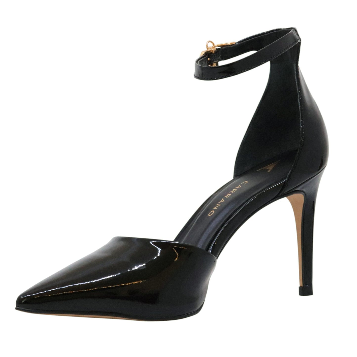 Carrano 195185 decolleté donna pelle vernice nera 