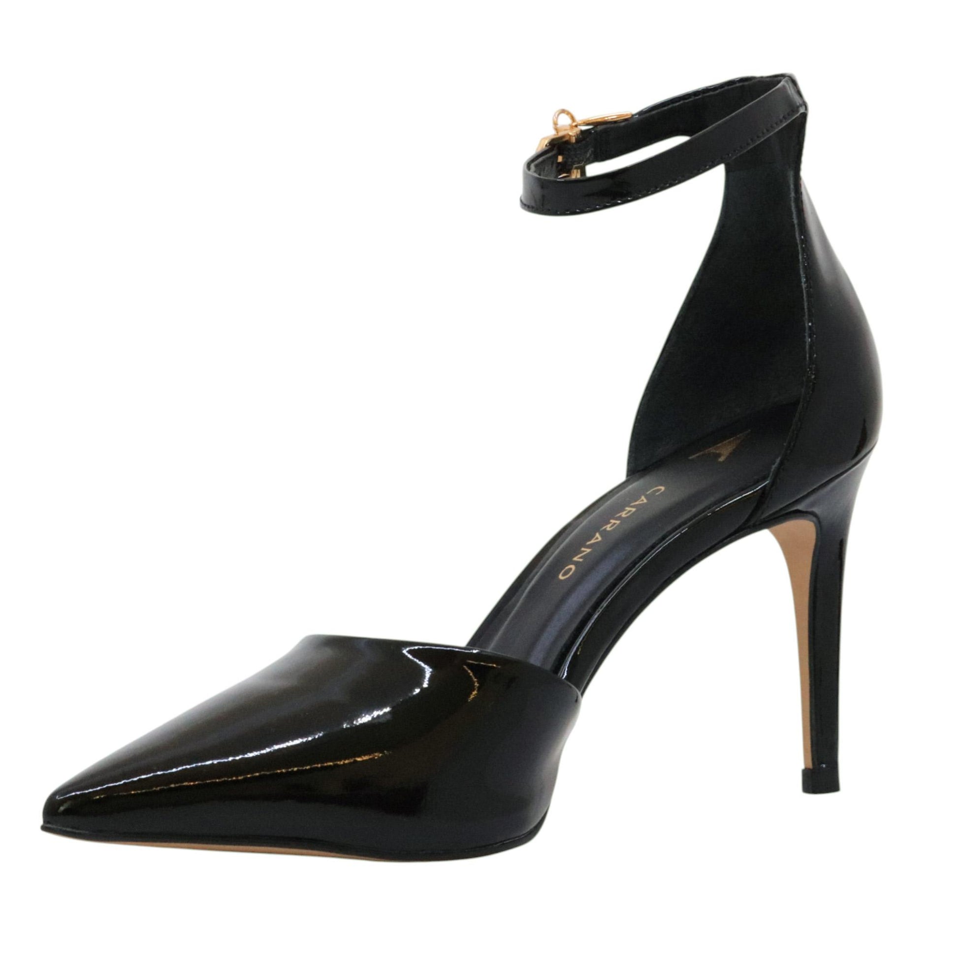 Carrano 195185 decolleté donna pelle vernice nera 