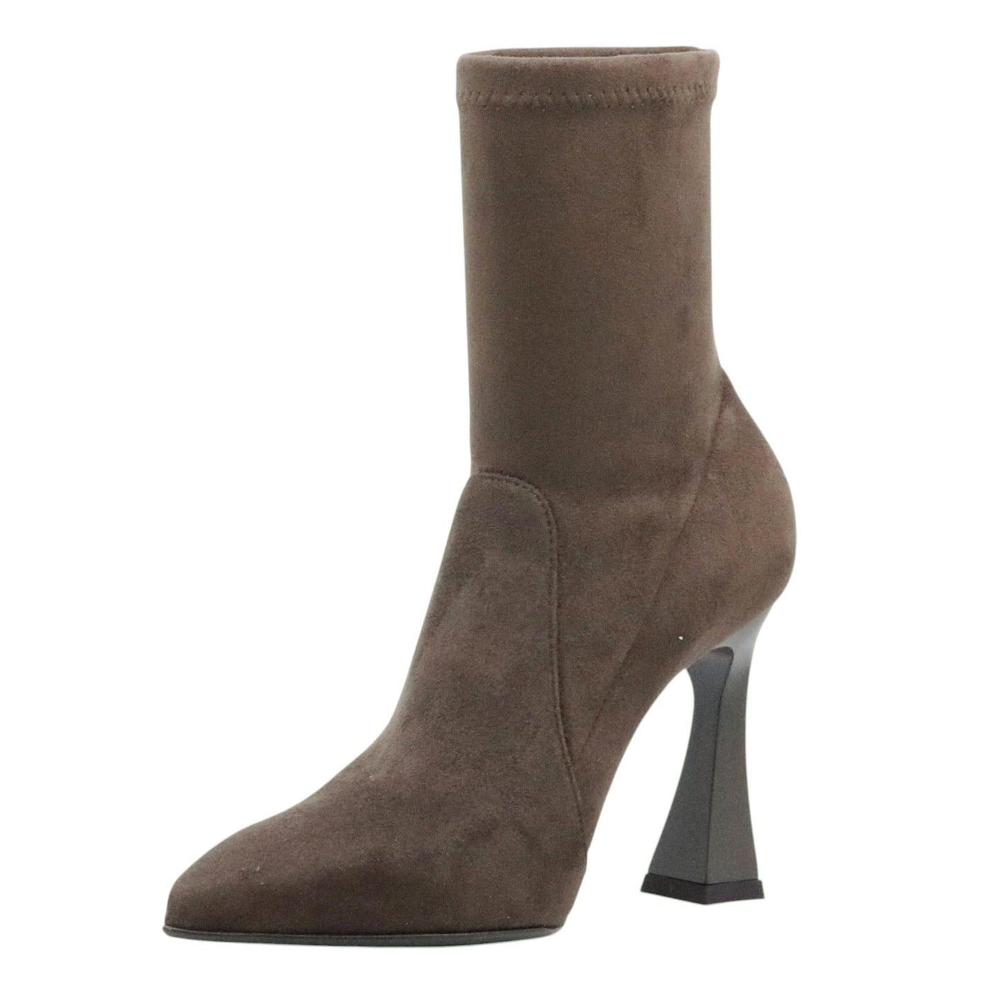 Sergio Levantesi Melita56 tronchetto donna in camoscio marrone e ecopelle 