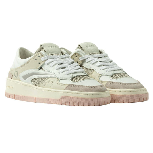 DATE Torneo Collar Natural Taupe TC NT TA sneaker donna in pelle taupe 