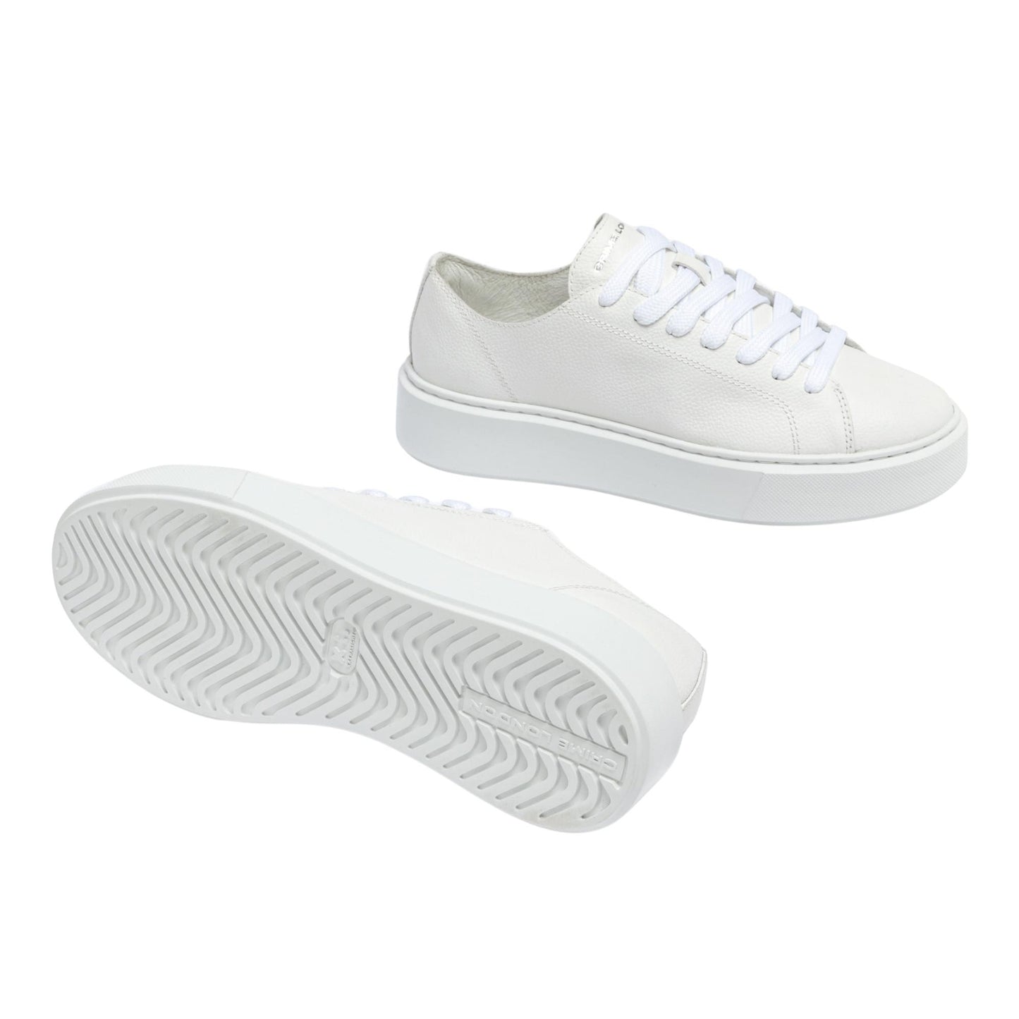 Crime London Raw Cut All White 20850 sneaker donna 
