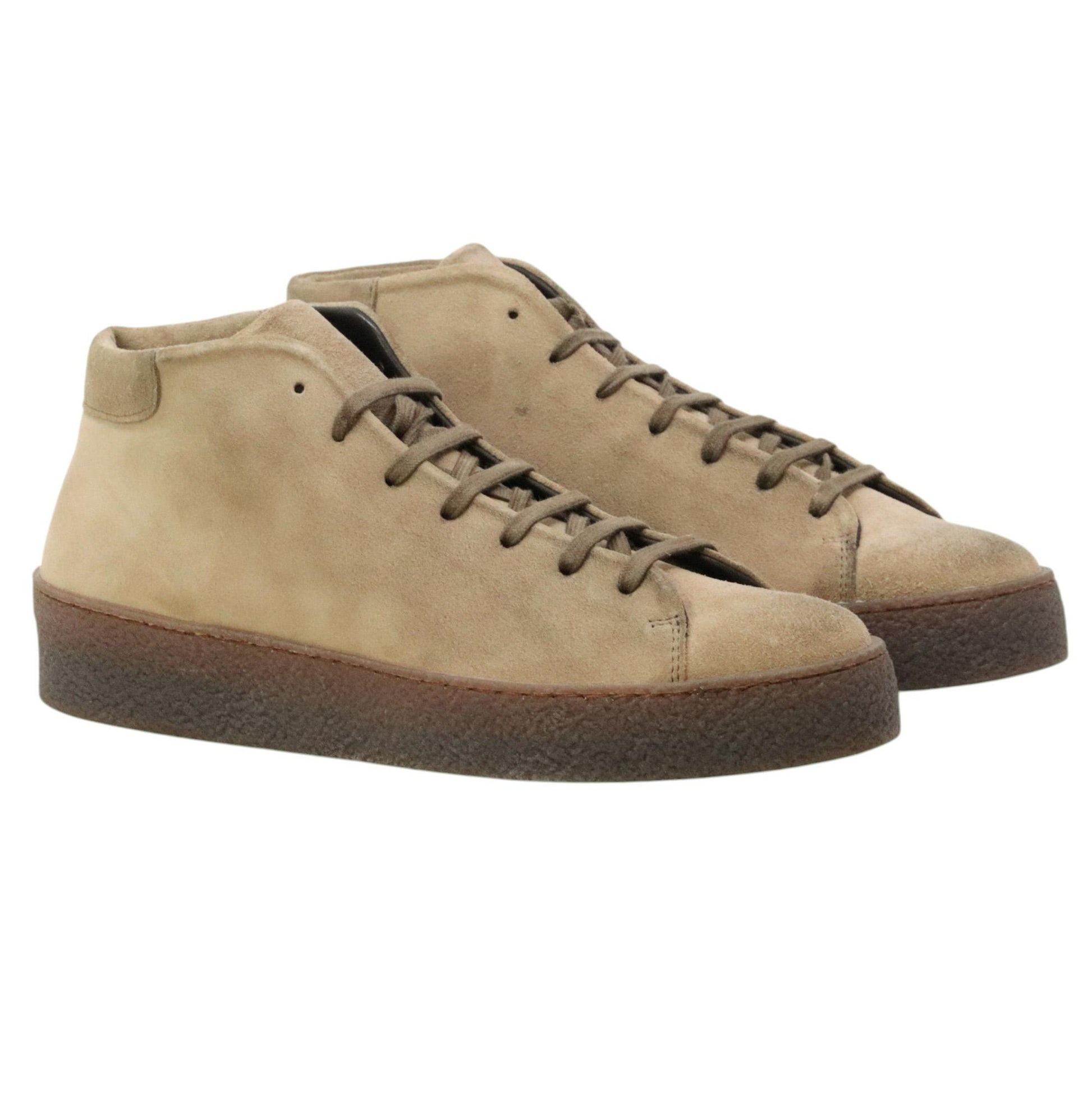 Pawelk's 25451 senaker da uomo in camoscio taupe 