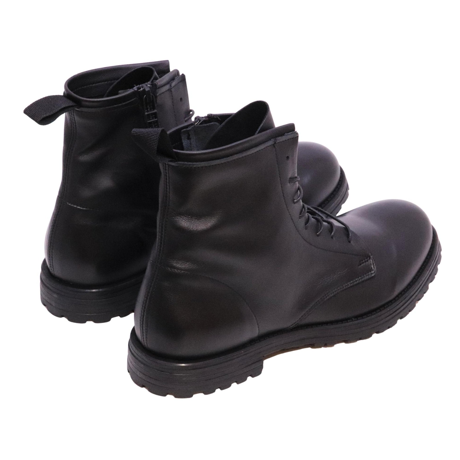 Pawelk's 25428 anfibio uomo in pelle nera 