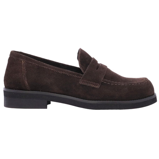 Mocassino donna Ranyé 250 in camoscio marrone 