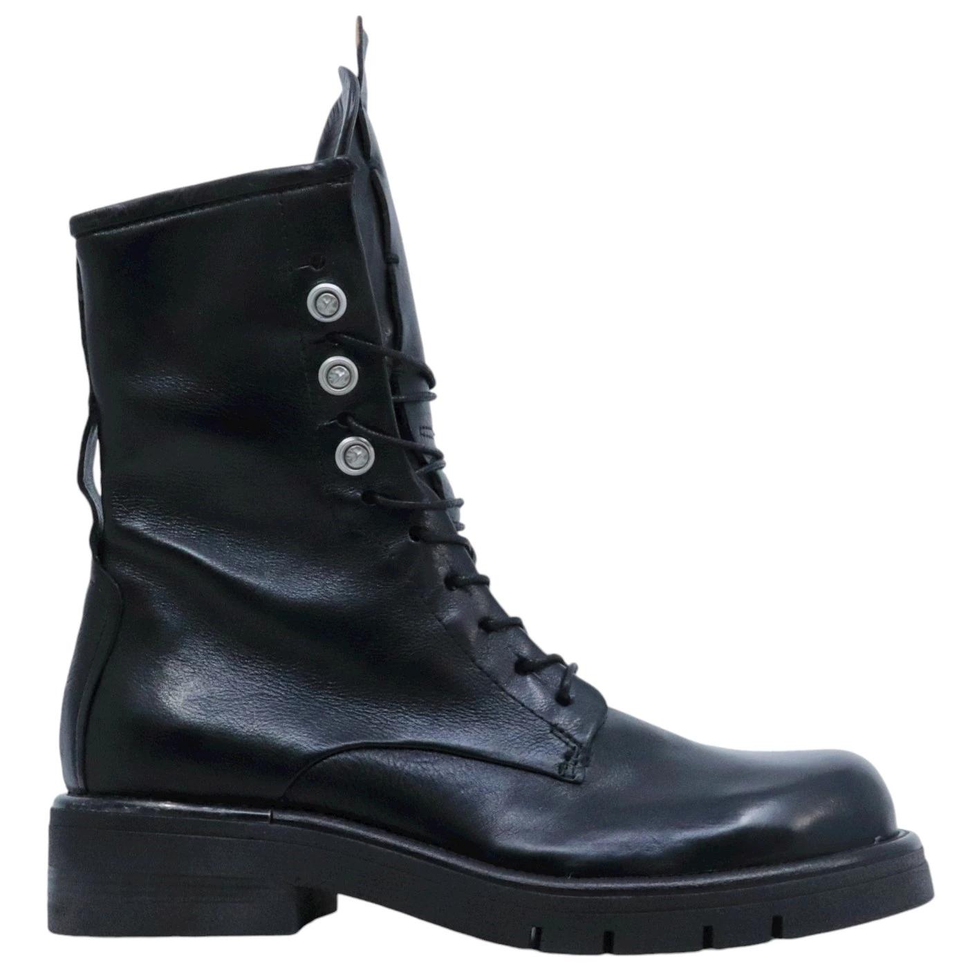 Anfibio donna AS98 B81201 in pelle nera 