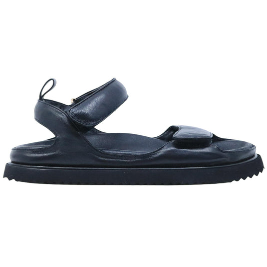 Sandalo donna Elena Iachi T99 in pelle nera 