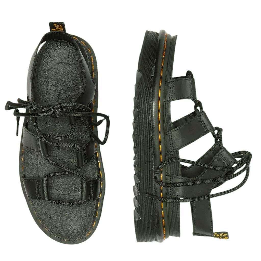 Dr Martens Nartilla Athena sandalo donna in pelle nera 