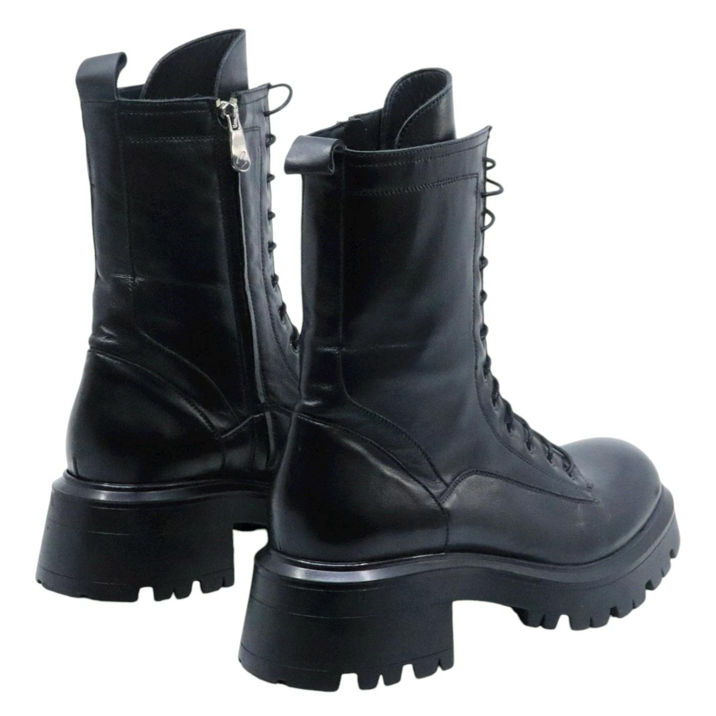 Anfibio donna Crispiniano 112 in pelle nera 