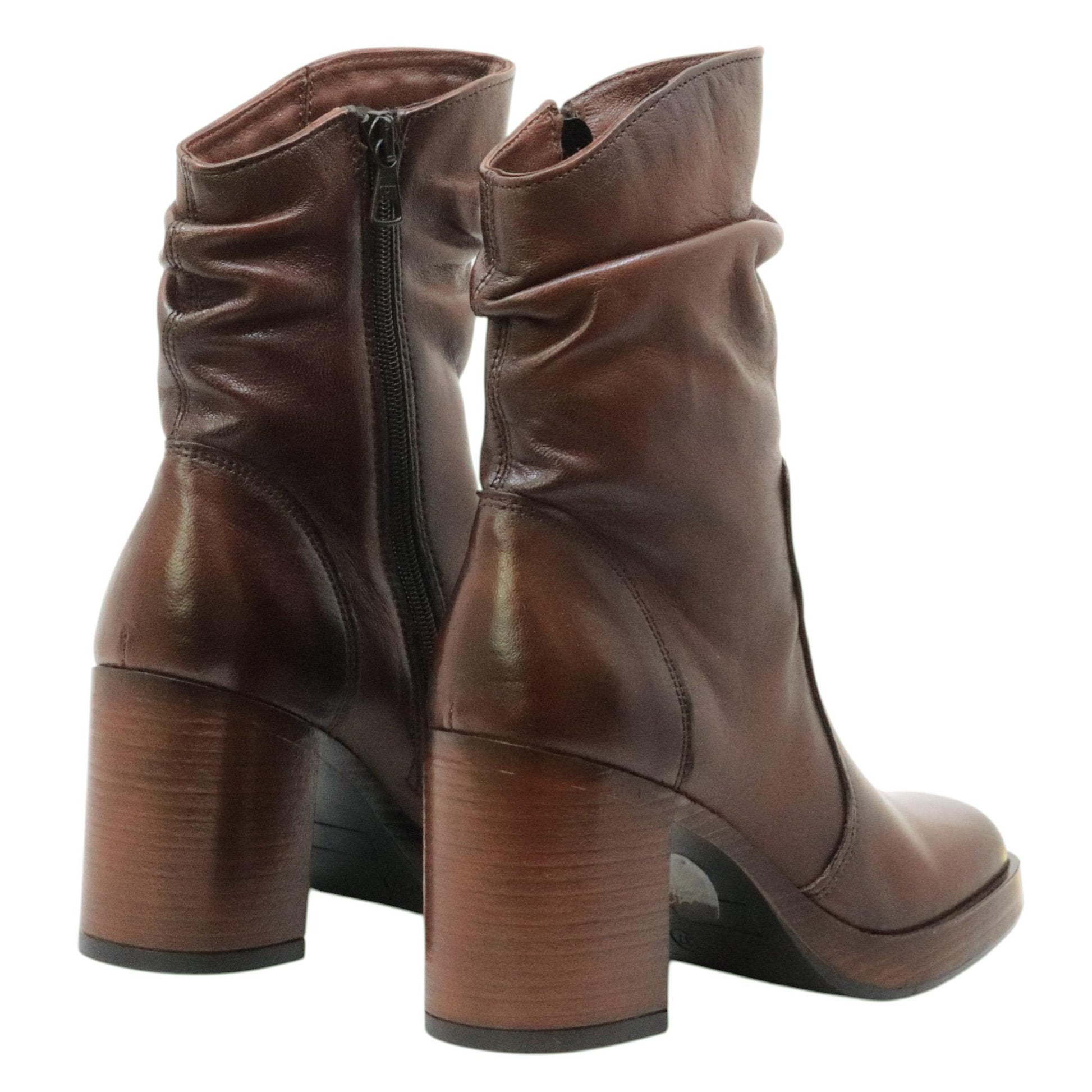 MJUS Mailey P96227 stivaletto donna in pelle marrone cioccolato 