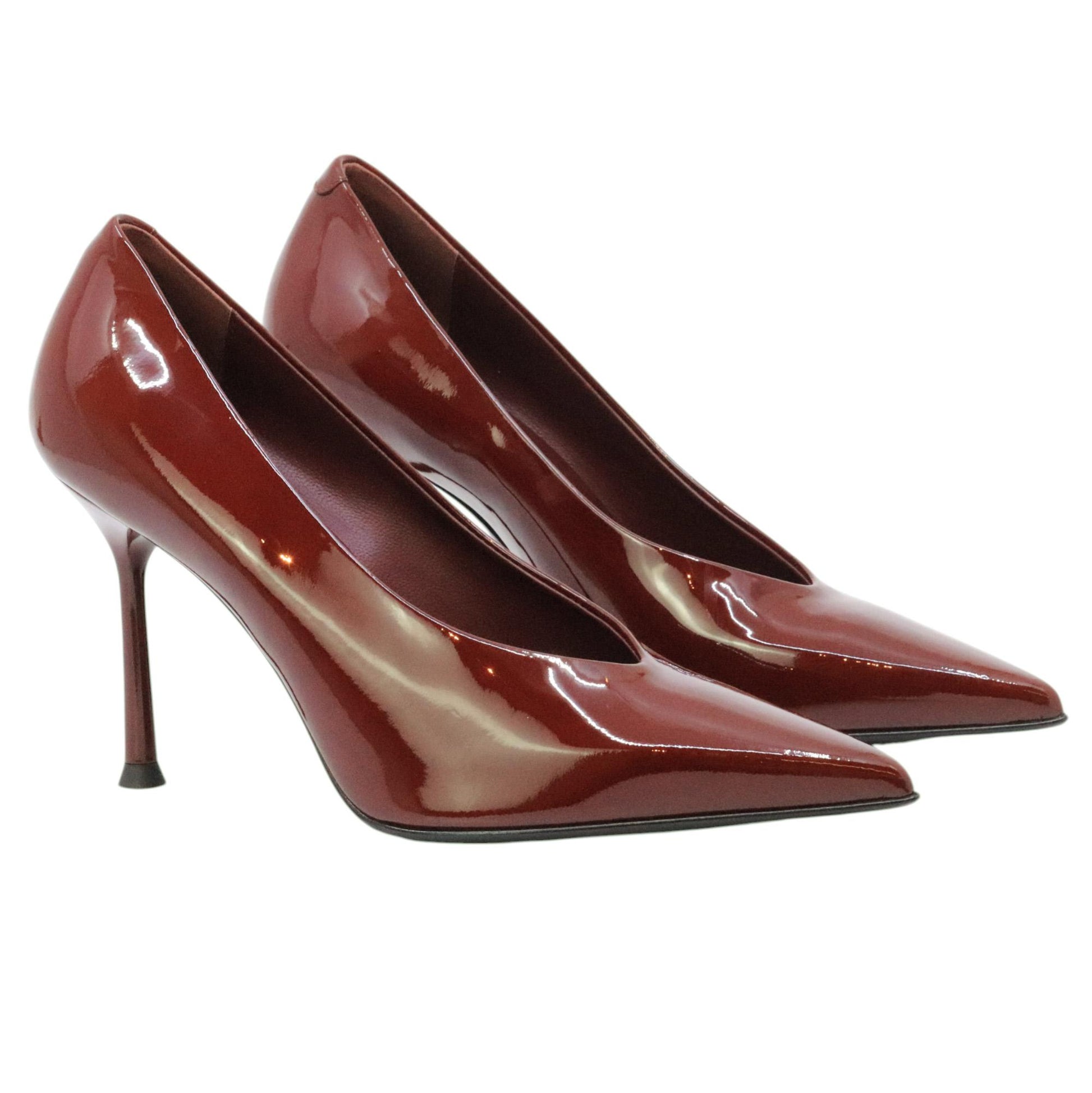 Sergio Levantesi Modern56 décolleté donna in pelle vernice rossa 