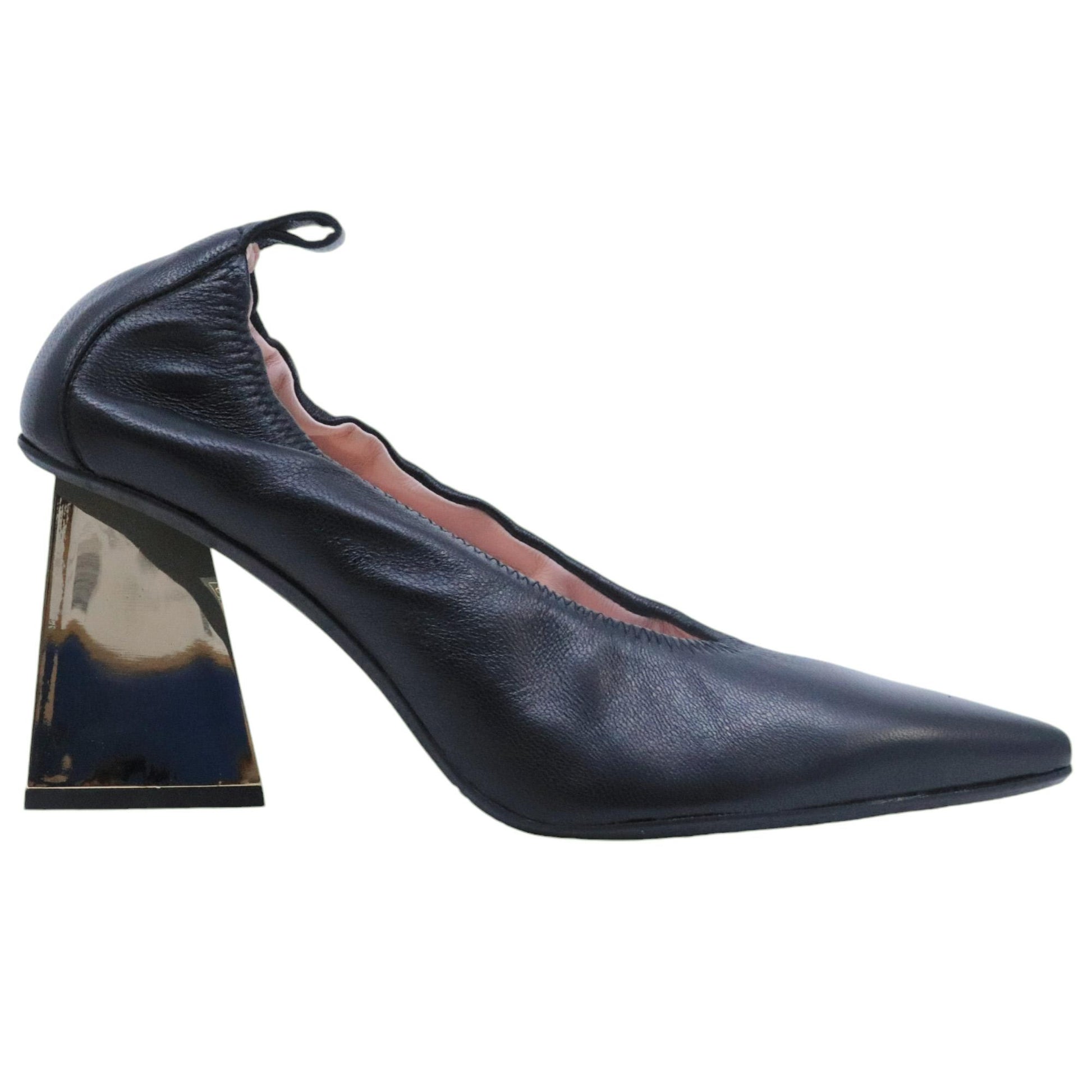 Ras 7728 decolletè da donna in pelle nera 