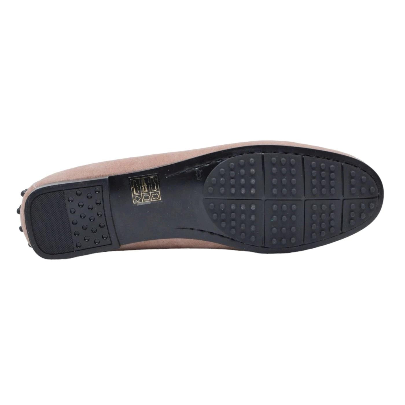 Mocassino donna Triver Flight 512 10 in pelle scamosciata di colore nude 