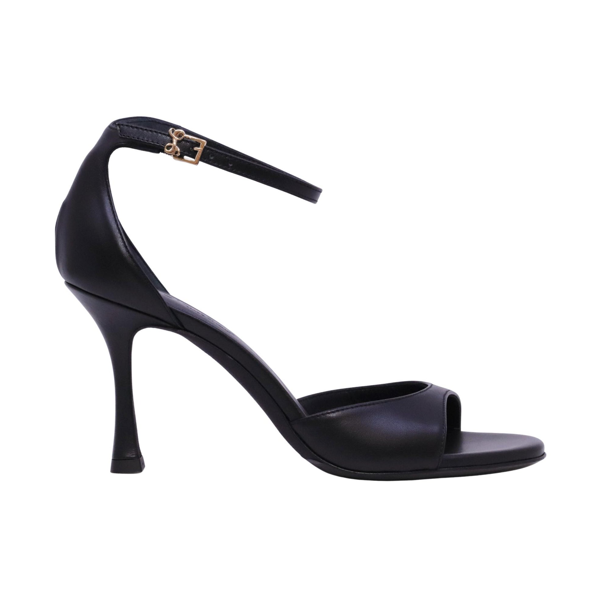 Sergio Levantesi Hope6 Tryde nero sandalo donna in pelle 