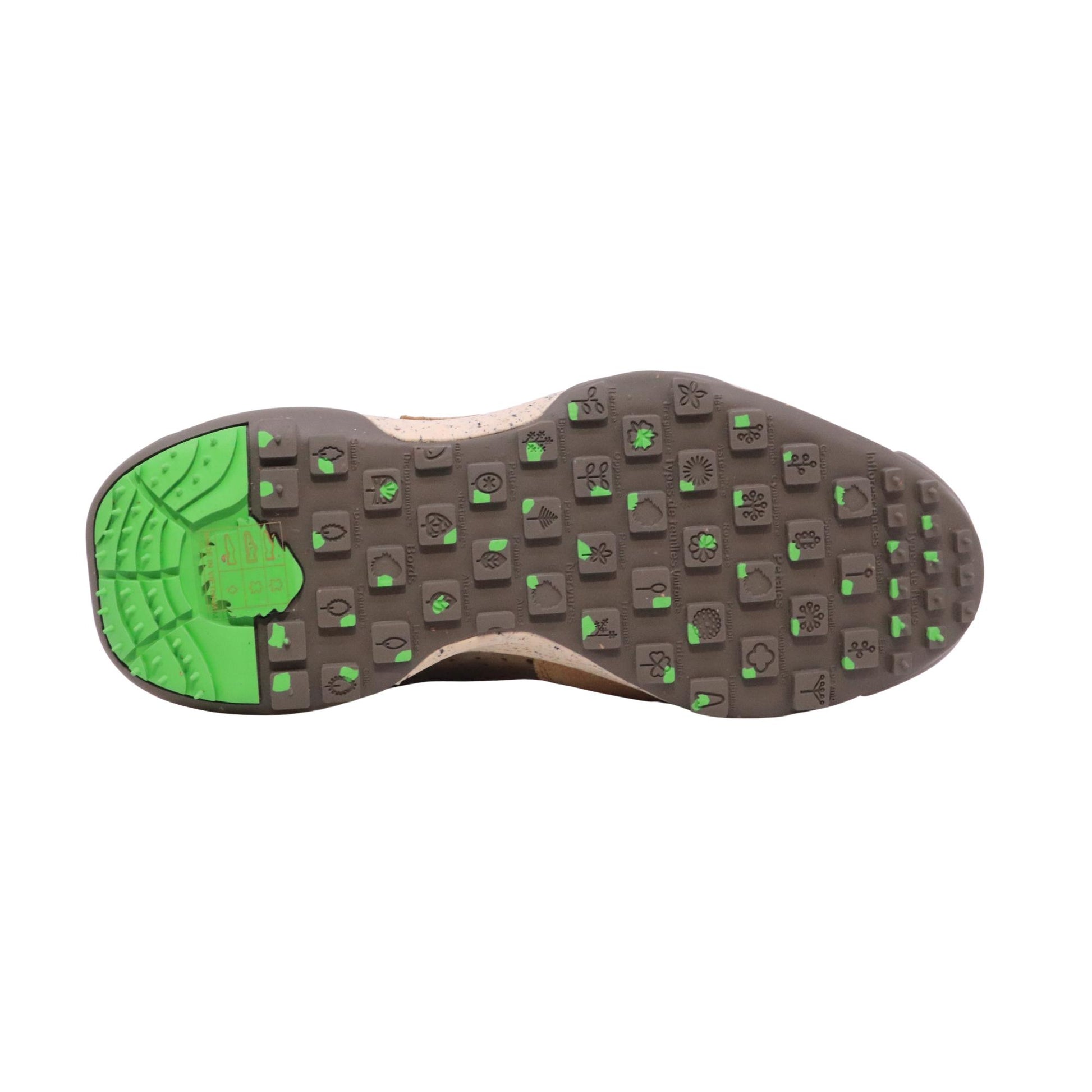 Satorisan Chacrona Laser Premium Loden Brown sneaker uomo in camoscio e pelle traforata<BR/> 