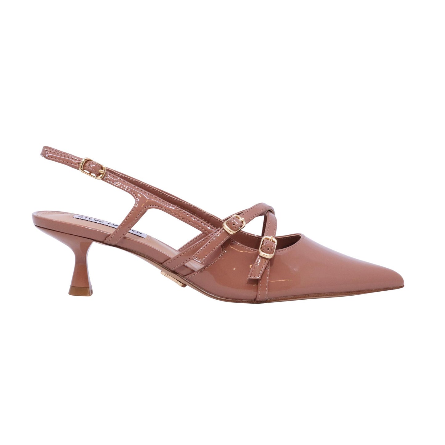Steve Madden Lindale slingback donna in vernice taupe 