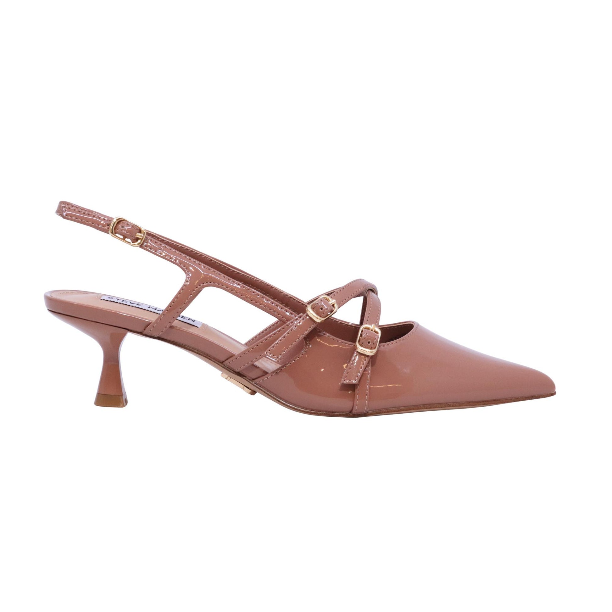 Steve Madden Lindale slingback donna in vernice taupe 