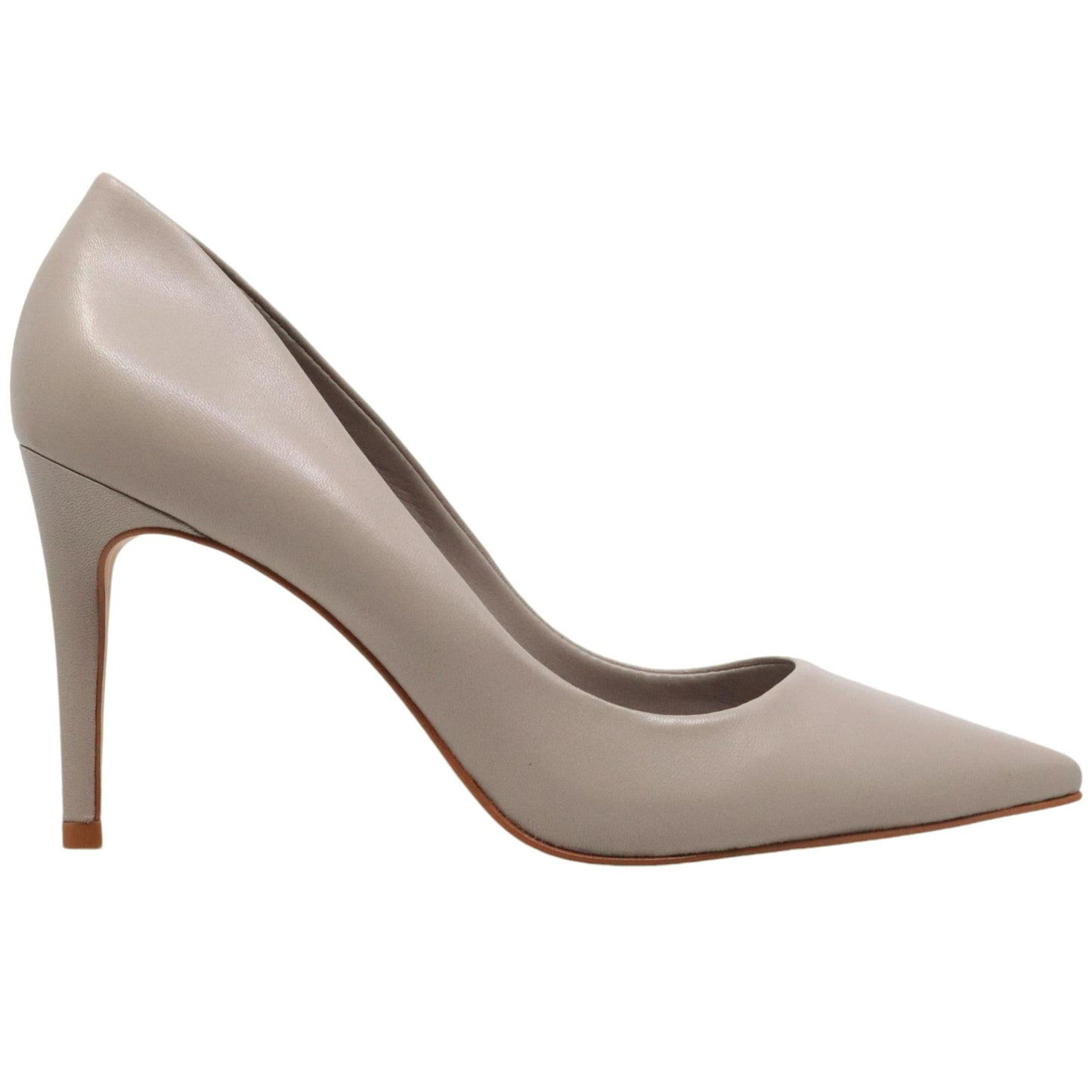 Décolleté donna Carrano in pelle di colore grigio 