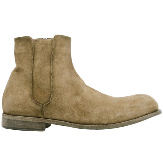 Stivaletto uomo Crispiniano 71 in pelle scamosciata taupe 