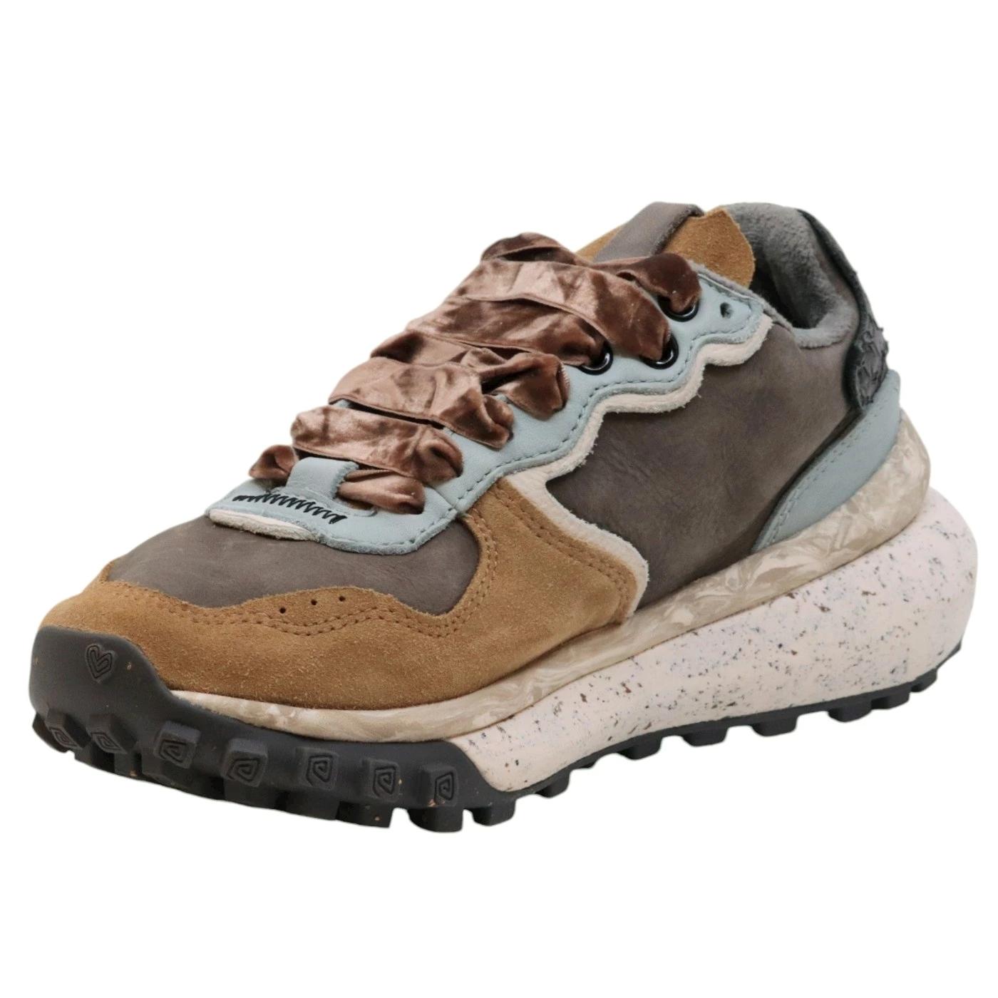 Satorisan Chacrona Metta Premium sneaker donna in pelle grigia 