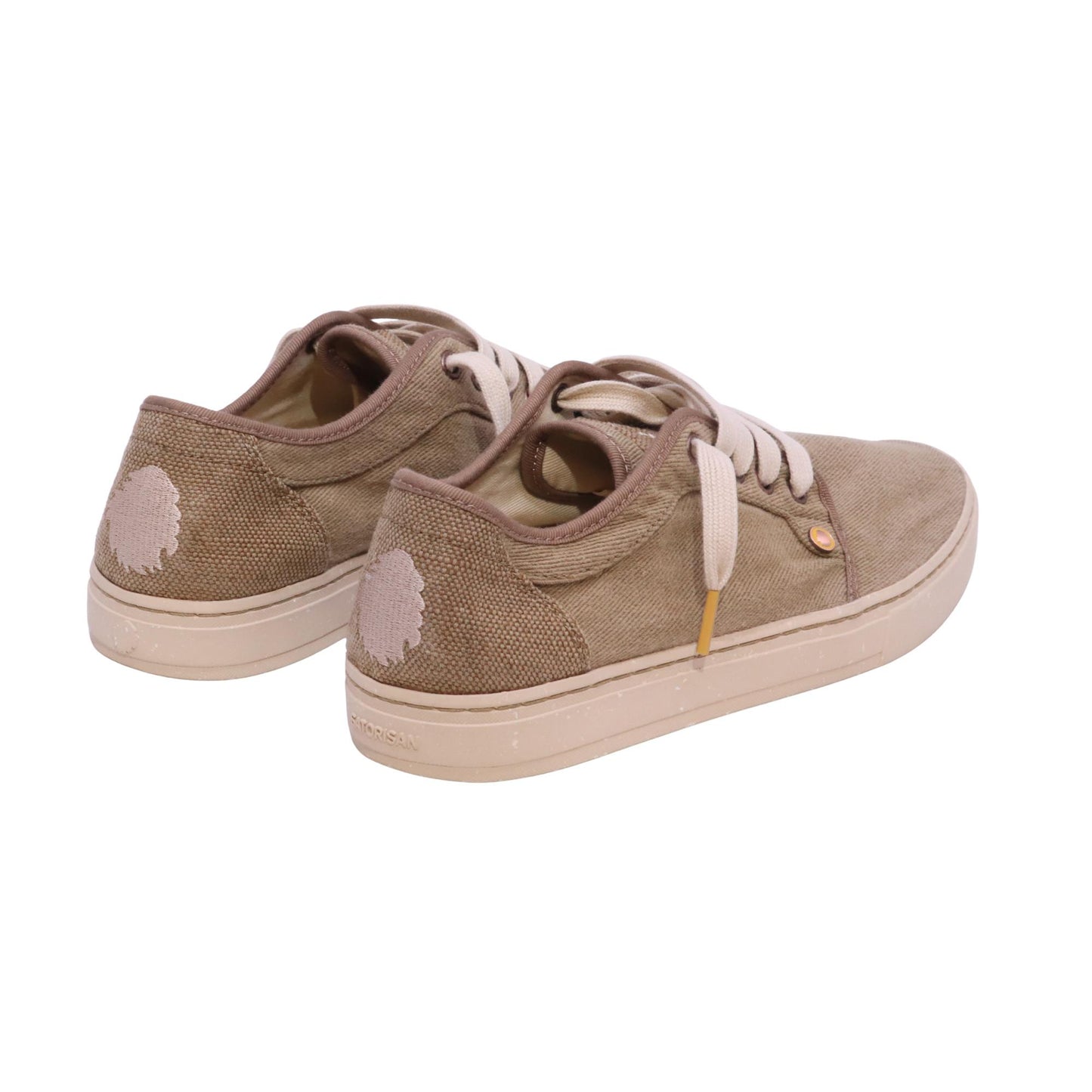 Satorisan Heisei Gaia Terra.3 sneaker uomo in cotone e juta brown 