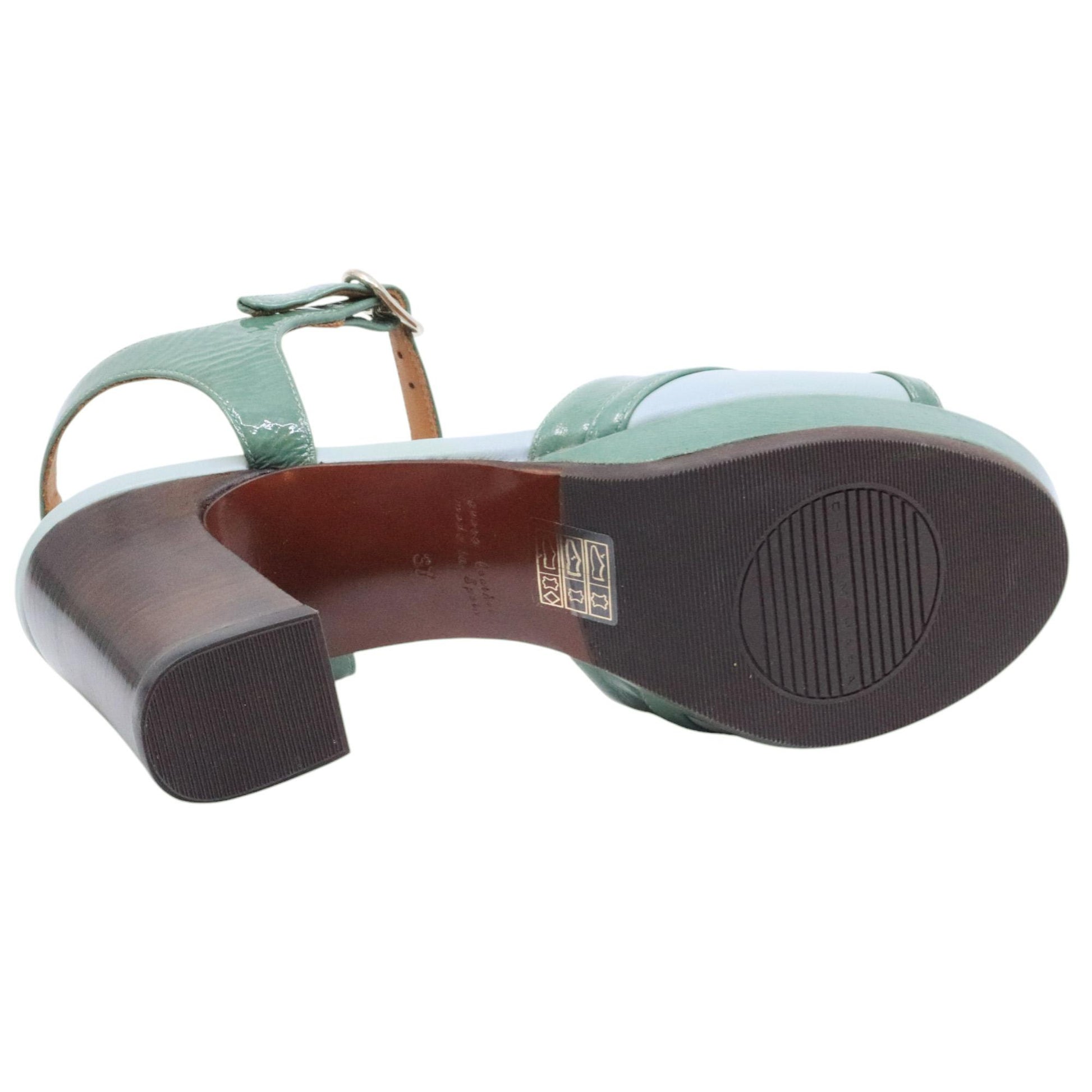 Chie Mihara Kaelo sandalo donna in pelle verde 